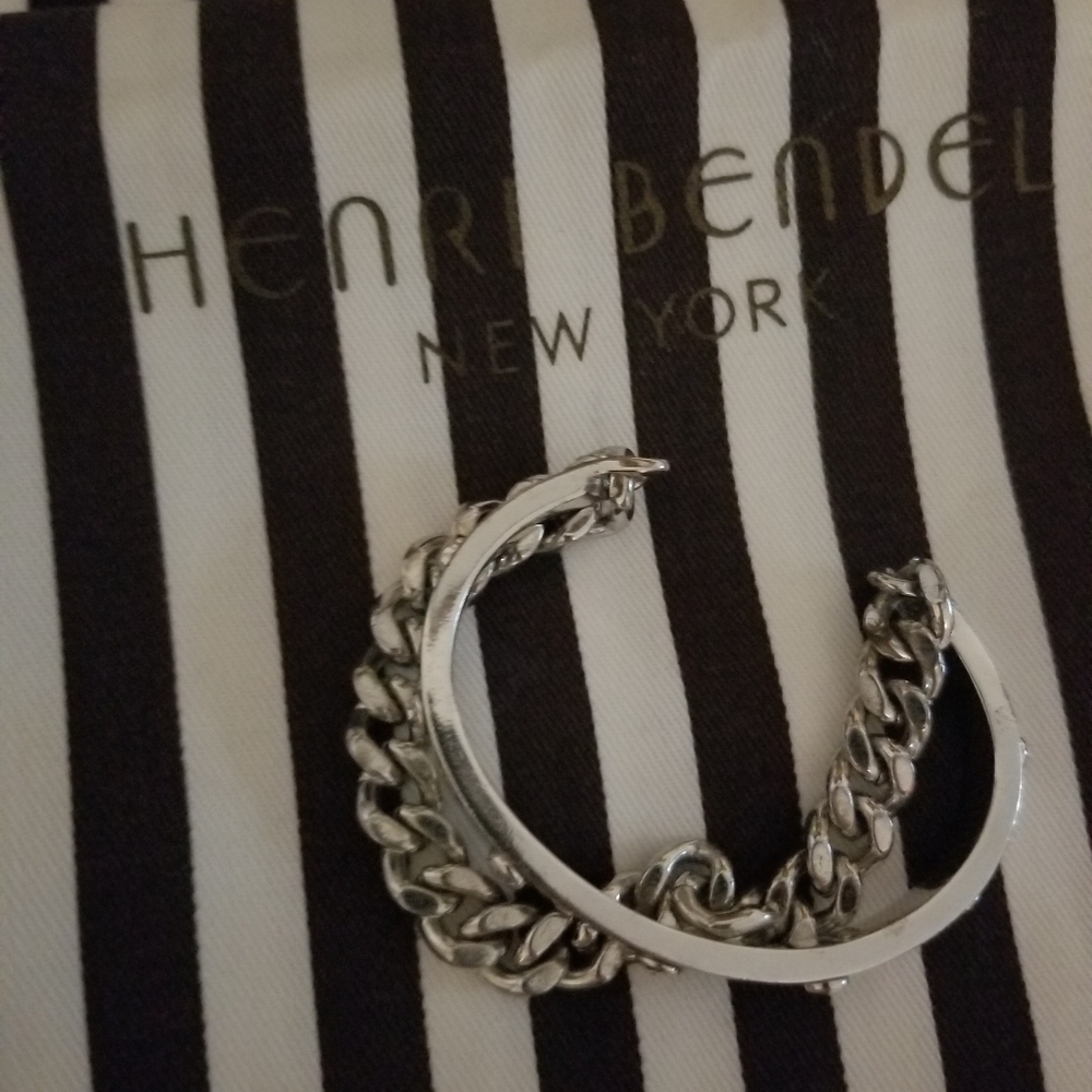 Henri Bendel Bangle Bracelet with Chain